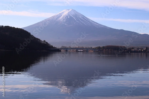 Fototapeta 河口湖と富士山