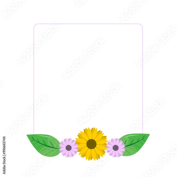 Obraz sunflower frame
