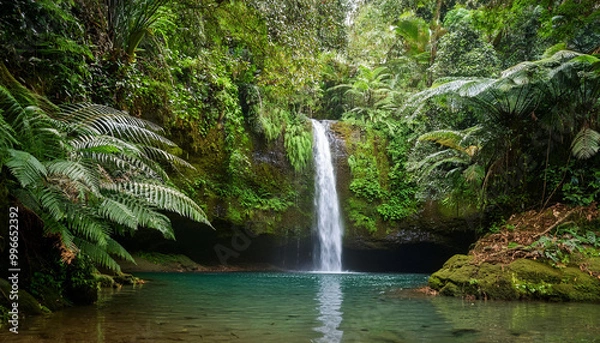 Obraz Tropical Waterfall in Vanuatu