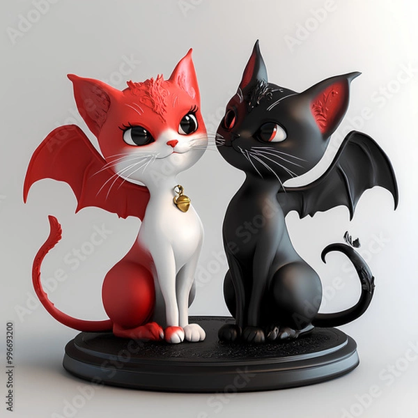 Obraz girl with a cat