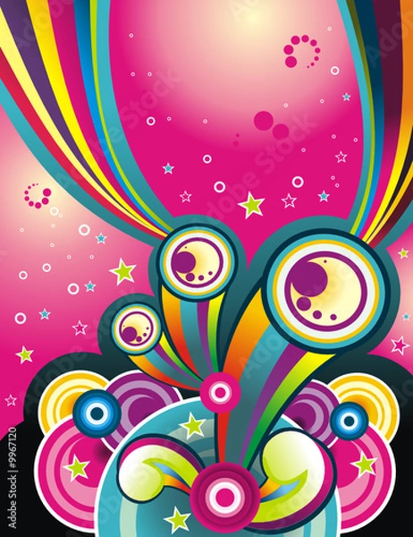 Fototapeta Fantasy shapes vector composition