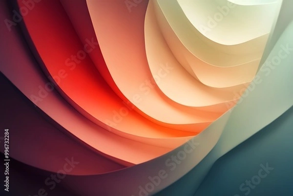 Fototapeta colorful abstract gradient smooth vibrant shapes