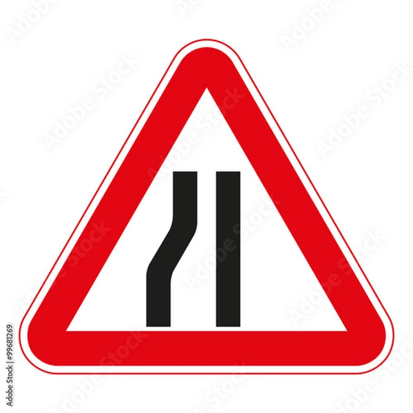 Fototapeta Warning traffic signs.