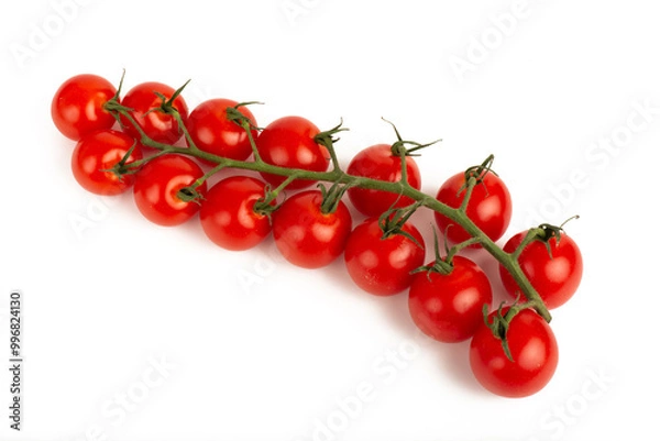 Fototapeta Cherry tomatoes on a white background
