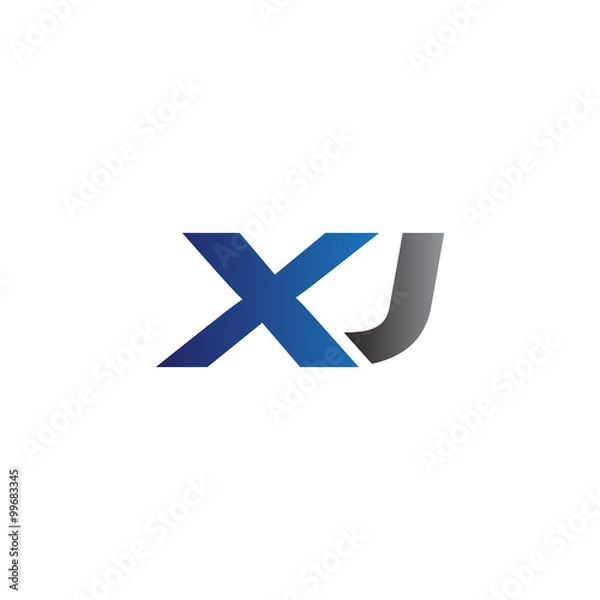 Fototapeta Simple Modern letters Initial Logo xj