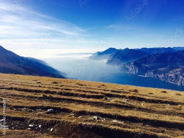 Obraz panorama lago garda