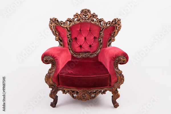 Obraz Antique armchair studio shot