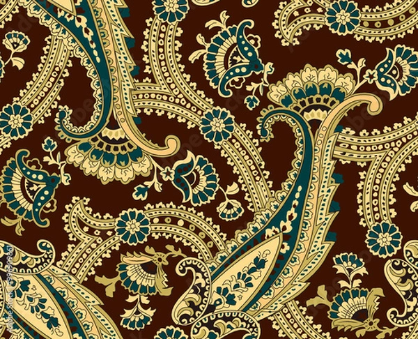 Fototapeta seamless texture, pattern. background with floral elements. vintage pattern.