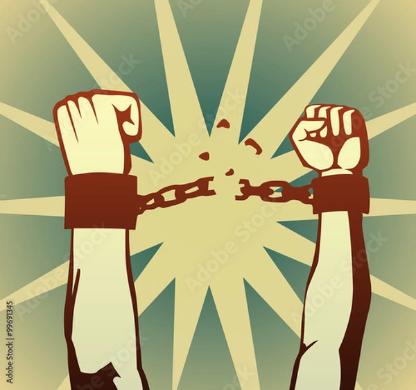 Fototapeta breaking the chain
