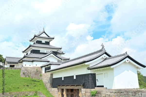 Fototapeta 小峰城の風景　福島県白河市