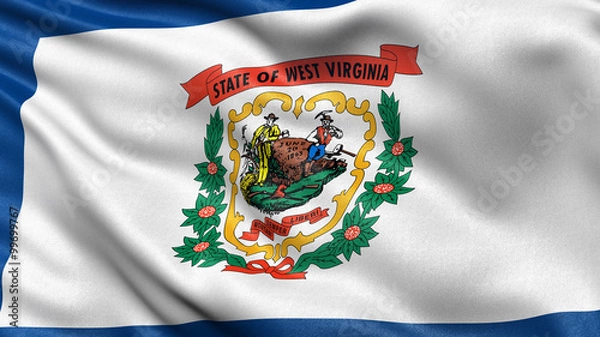 Obraz US state flag of West Virginia