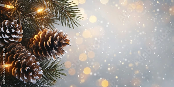 Fototapeta Christmas tree light