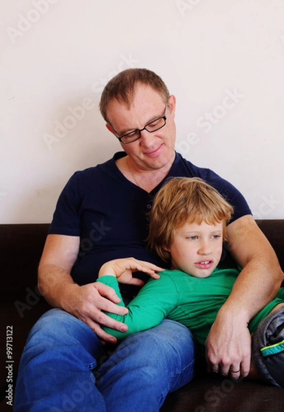 Obraz father and son