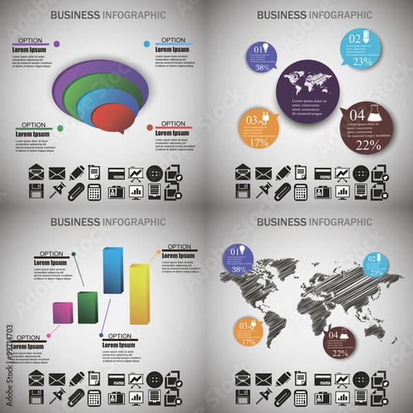Obraz business infographic