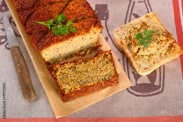 Obraz Vegetarischer Linsen- Braten