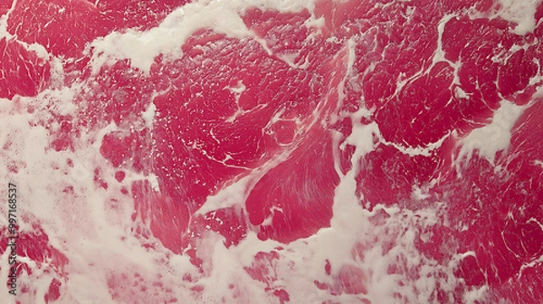 Obraz Raw beef meat structure pattern background, wallpaper