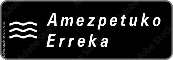 Obraz Panneau Amezpetuko Erreka