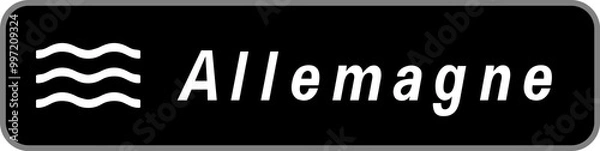 Obraz Panneau Allemagne