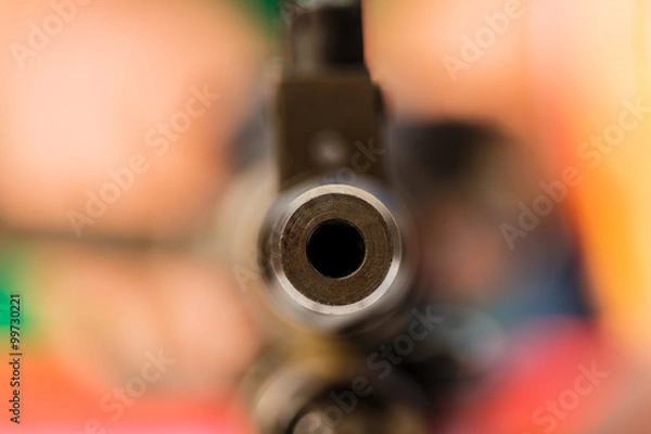 Obraz Gun point the submachine gun