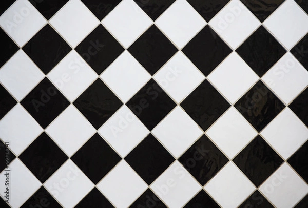 Obraz Monochrome tile for background