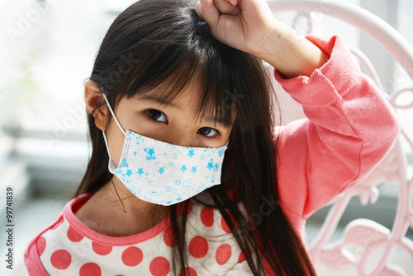 Obraz 風邪にり患した女の子