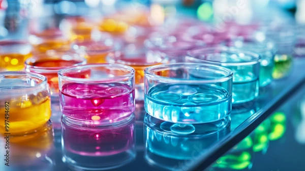 Fototapeta Tissue engineering uses lab-grown cells to create tissues or organs for medical use. This is a part of biomedical engineering that aims to heal or replace damaged body parts.