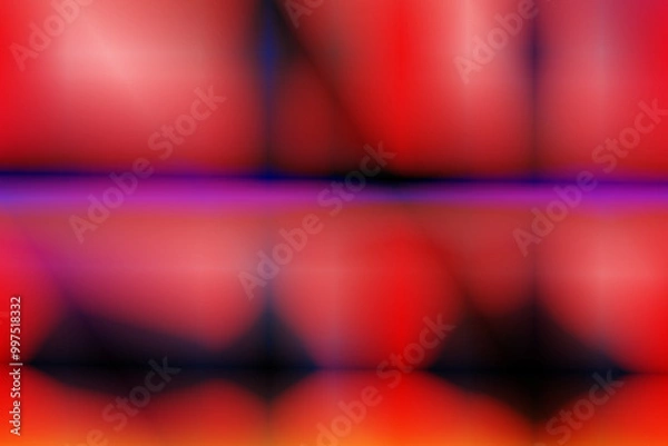 Fototapeta Blurry abstract illustration with gradient, ui design background with  tech pattern