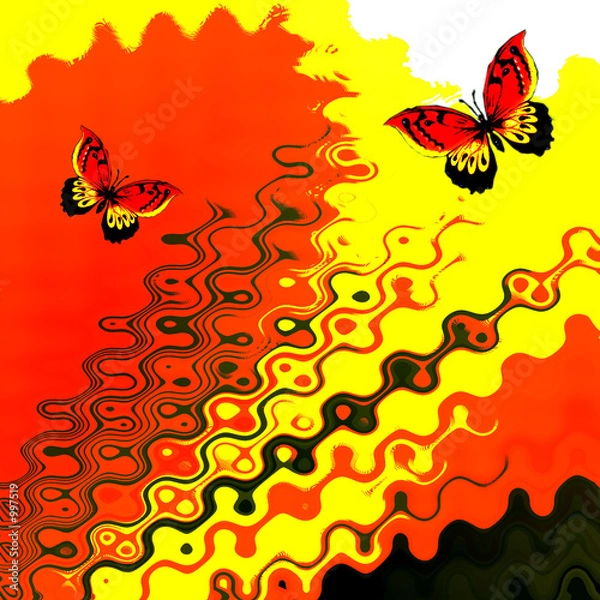Obraz popart butterfly