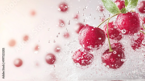 Obraz generate a cherry flavour burst image.
