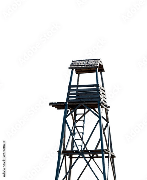 Obraz Wooden watch tower