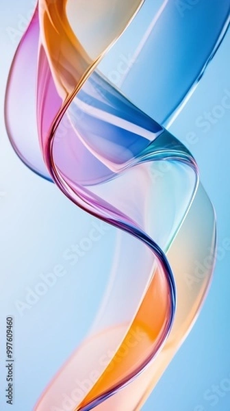 Obraz abstract blue wave background