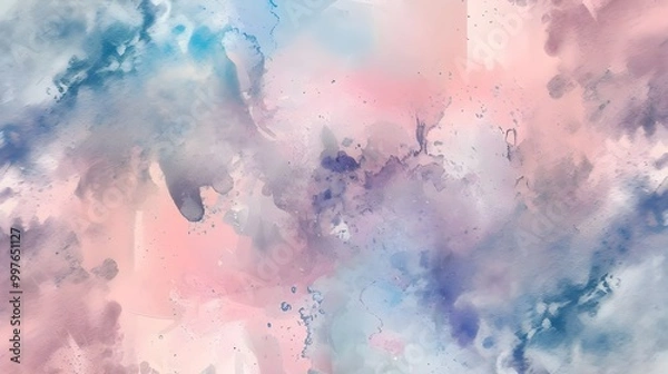 Fototapeta Soft Variant and harmonious background of stain splash watercolor Generated By AI