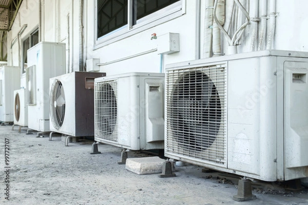 Fototapeta Air conditioner compressor