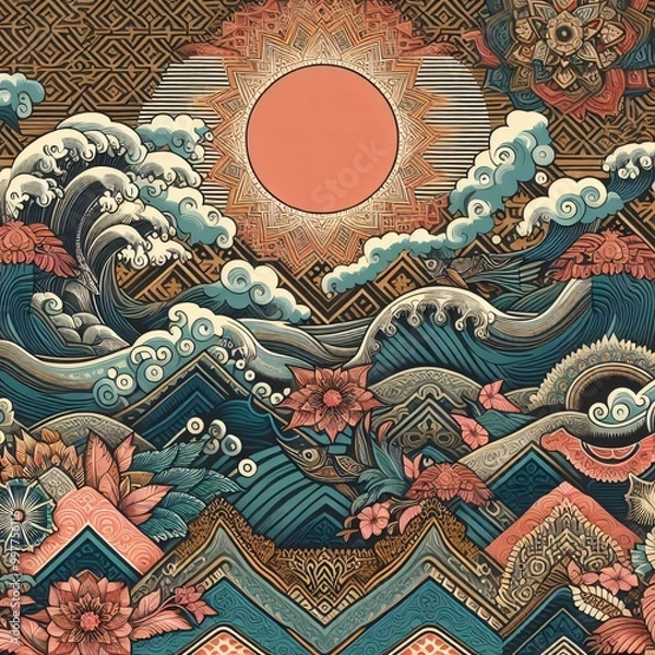 Fototapeta Batik Art