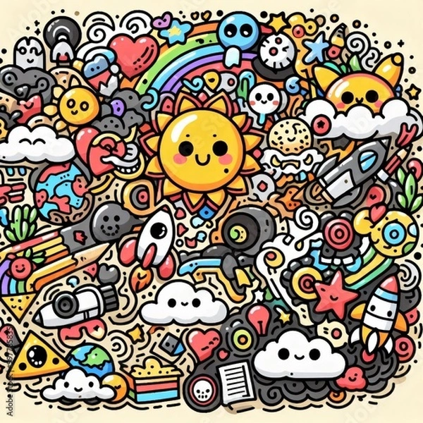 Obraz Creative doodle art