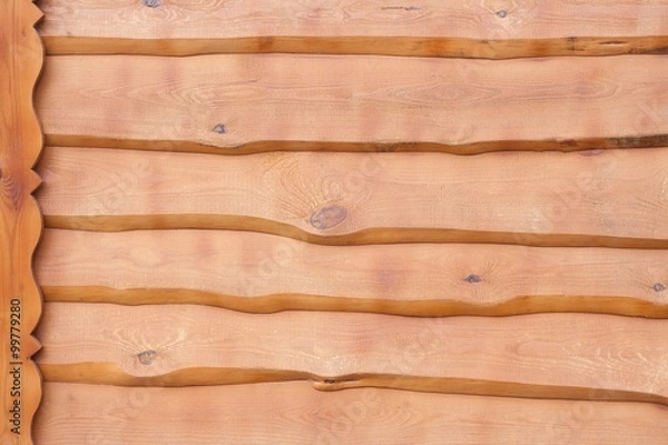 Obraz texture from the natural processed tree. construction material a board from a tree