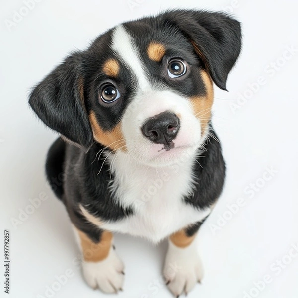 Obraz Cute Puppy Looking Up.