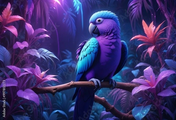 Obraz macaw in jungle