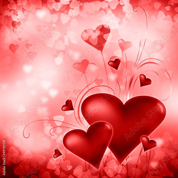 Obraz Valentine's day abstract background 
