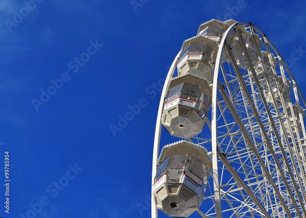 Fototapeta The Big Wheel in Birmingham .
