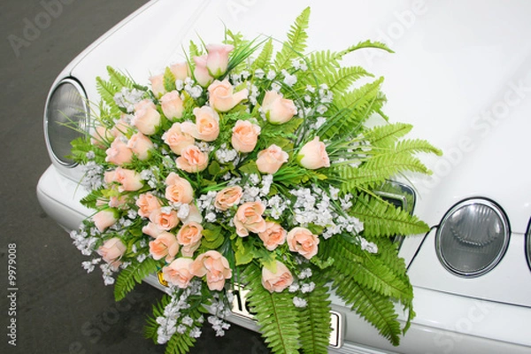 Fototapeta wedding car