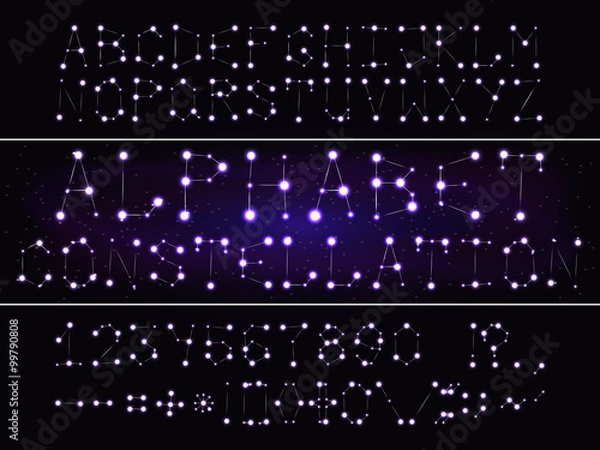 Fototapeta The font of the constellation