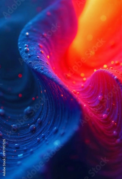 Obraz abstract blue orange wallpaper