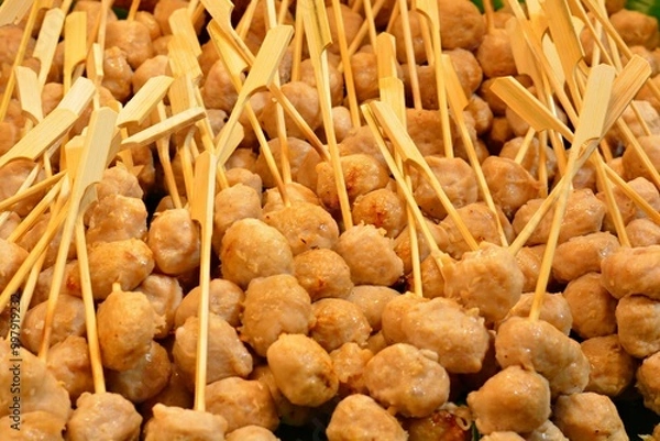 Fototapeta Toasted meatballs