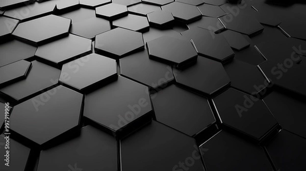 Fototapeta Abstract Black Geometric Pattern