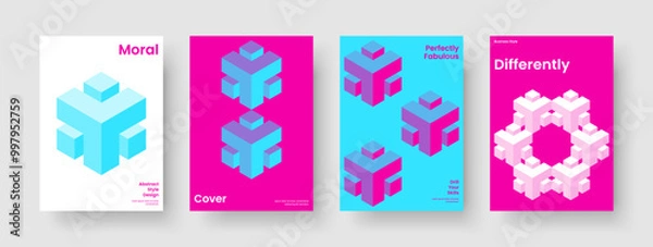 Fototapeta Abstract Report Design. Creative Background Layout. Geometric Brochure Template. Banner. Business Presentation. Flyer. Book Cover. Poster. Newsletter. Pamphlet. Advertising. Notebook. Catalog