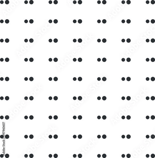 Fototapeta Double dots of different sizes create texture.