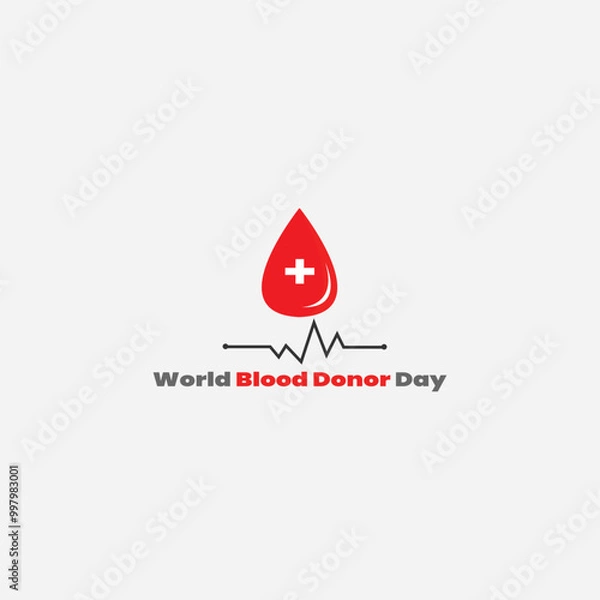 Obraz World Blood Donor Day Fully Editable Vector