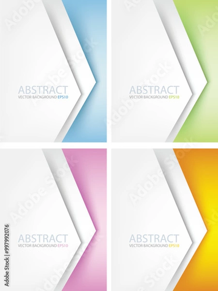 Fototapeta Header flyer business brochure vector graphic with space for text and message design