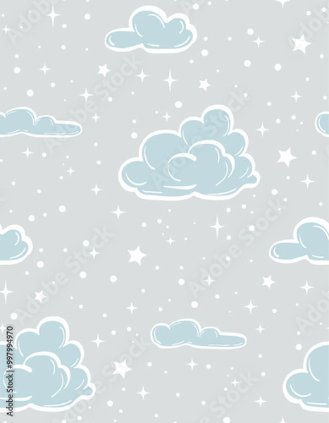 Obraz Magic Stars repeat pattern design